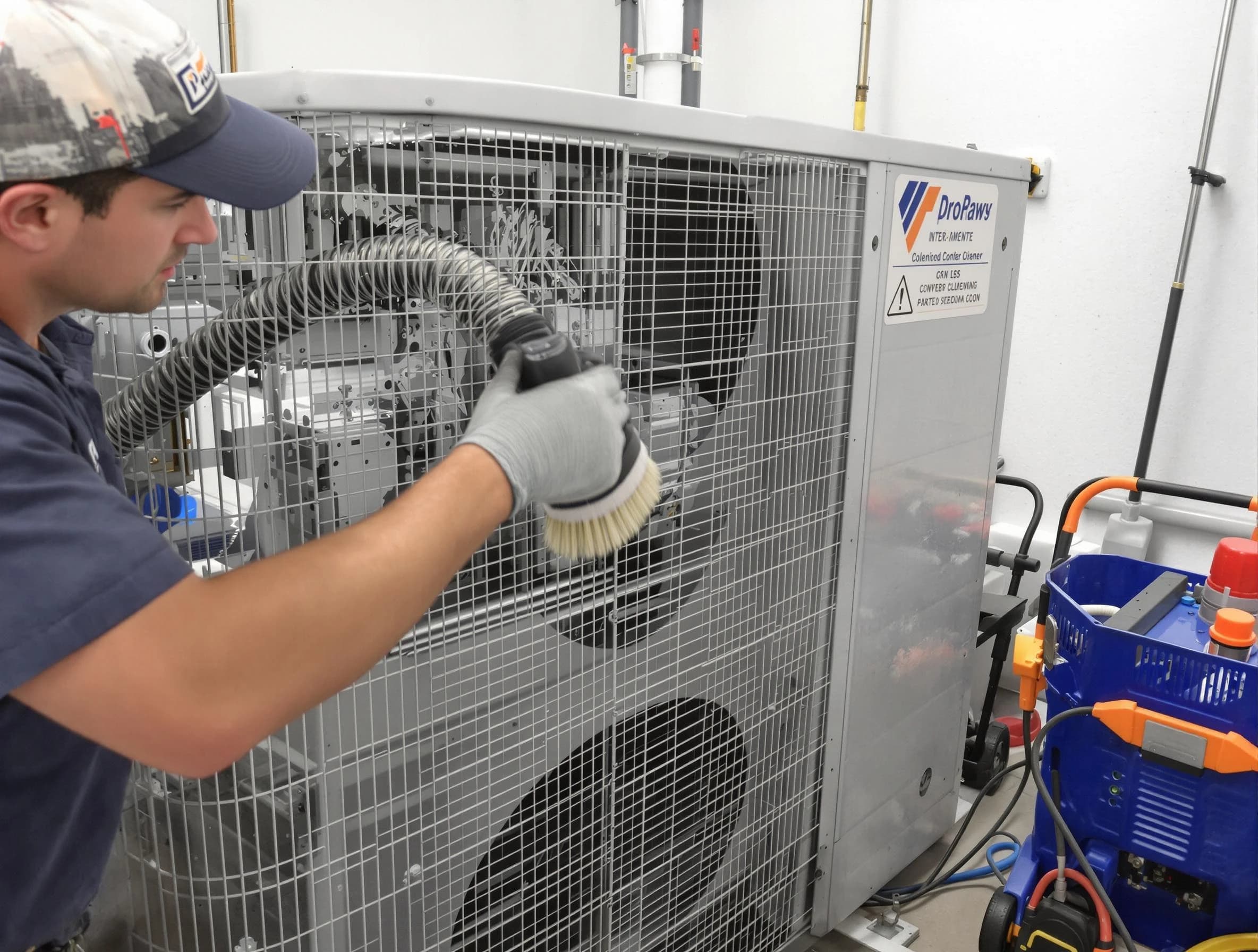 Warr Acres Air Duct Cleaning specialist performing precision AC coil cleaning for improved system performance in Warr Acres