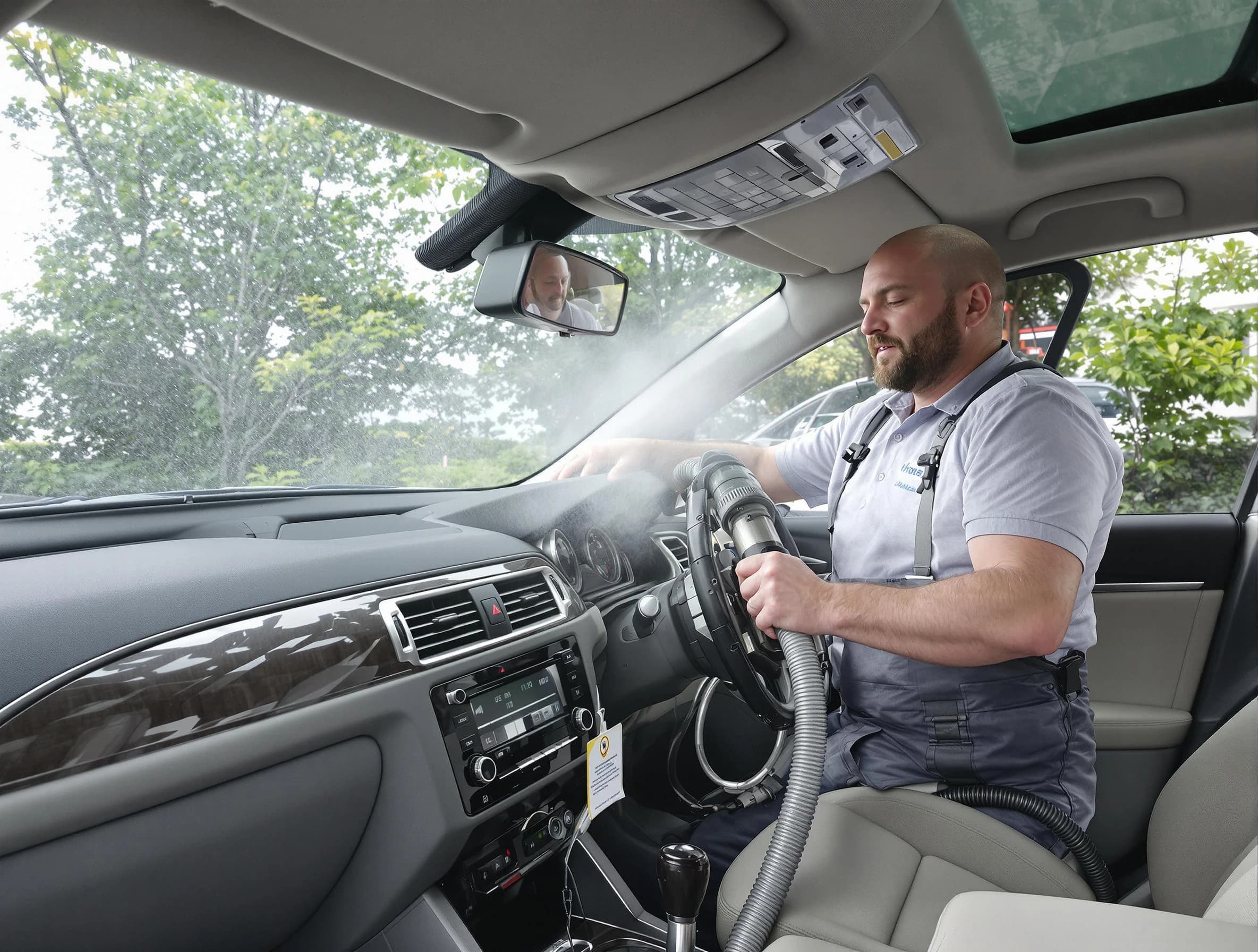 Warr Acres Air Duct Cleaning specialist performing professional car duct cleaning in Warr Acres