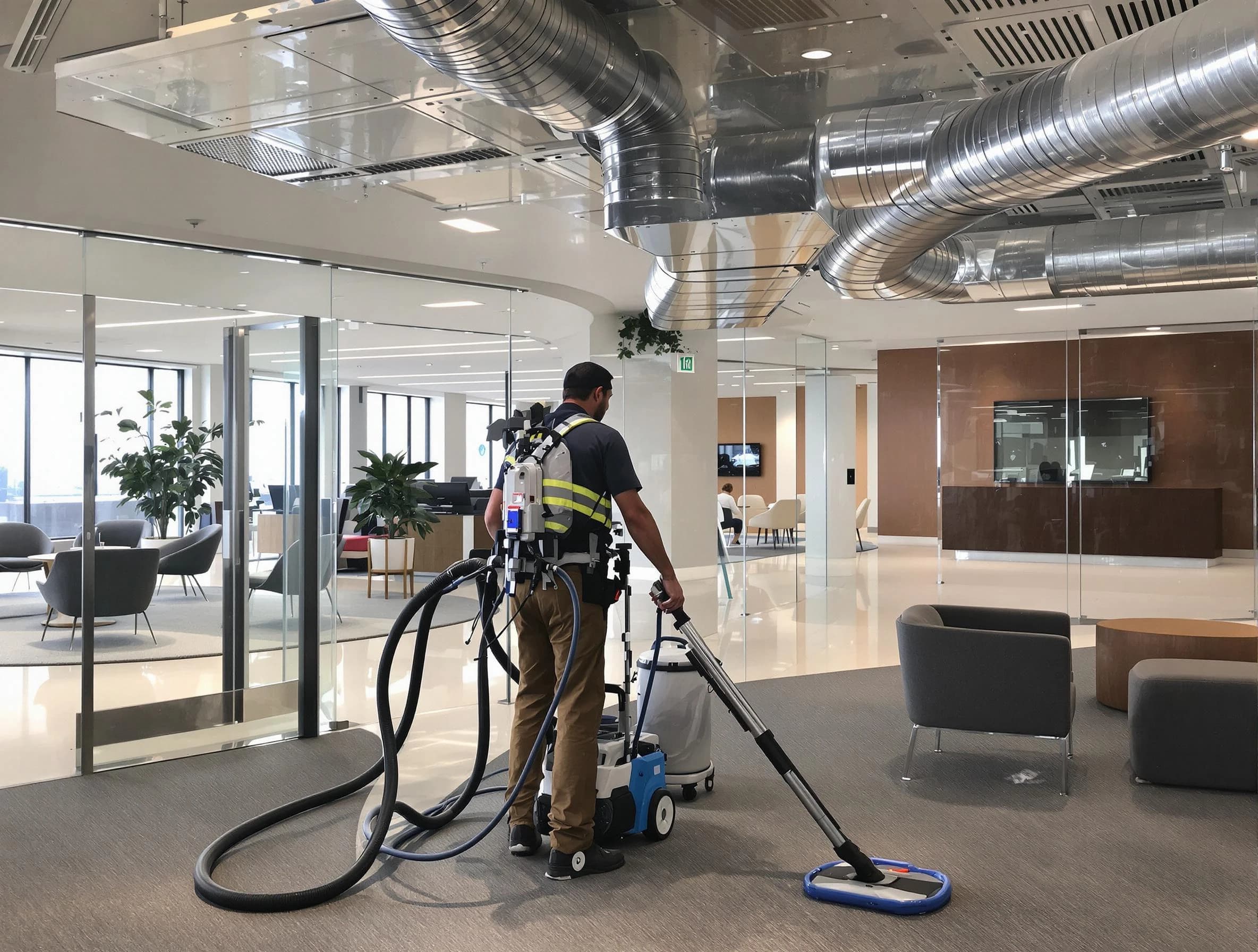 Commercial duct cleaning service by Warr Acres Air Duct Cleaning in Warr Acres