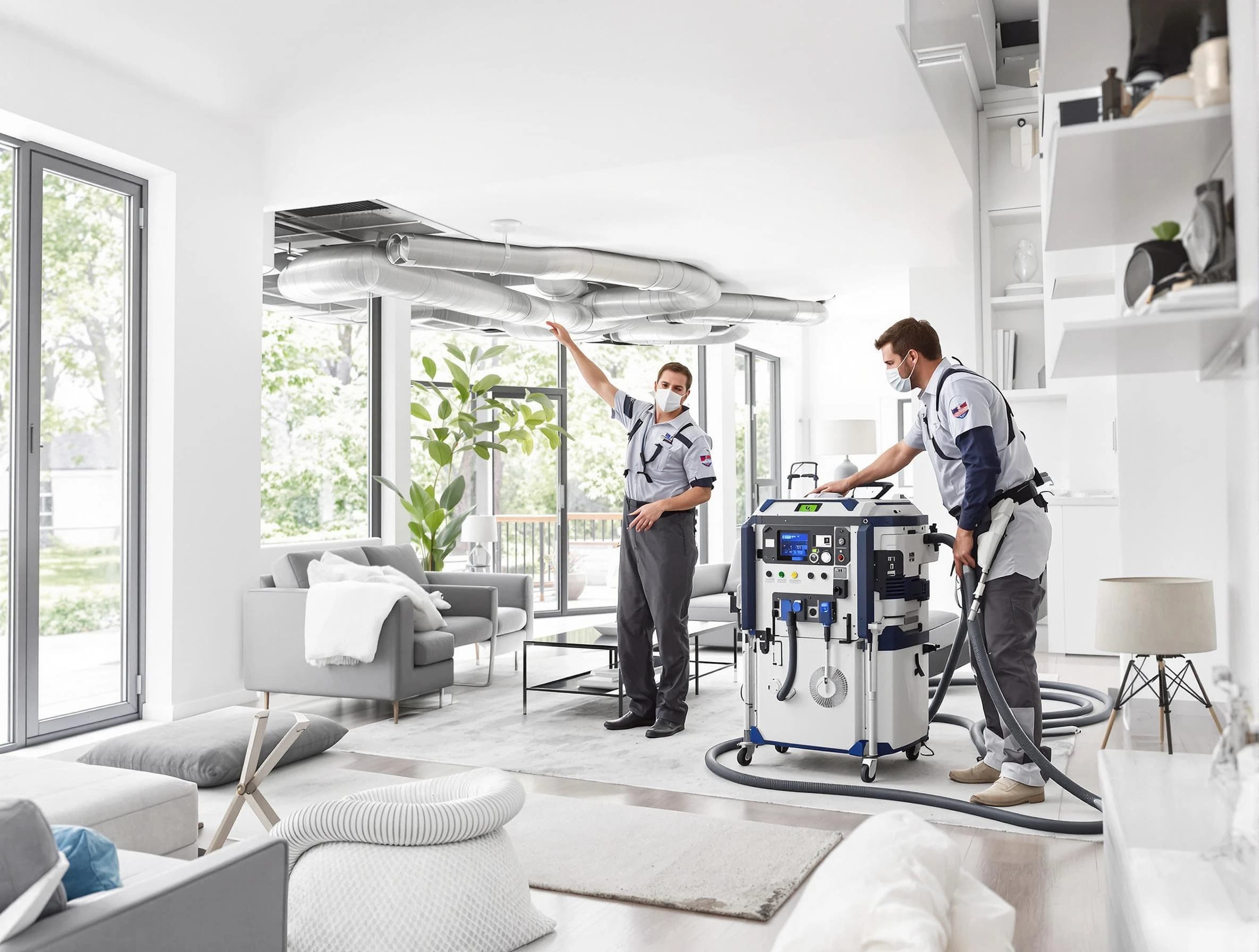 Warr Acres Air Duct Cleaning professional conducting pure air duct cleaning with state-of-the-art equipment in Warr Acres